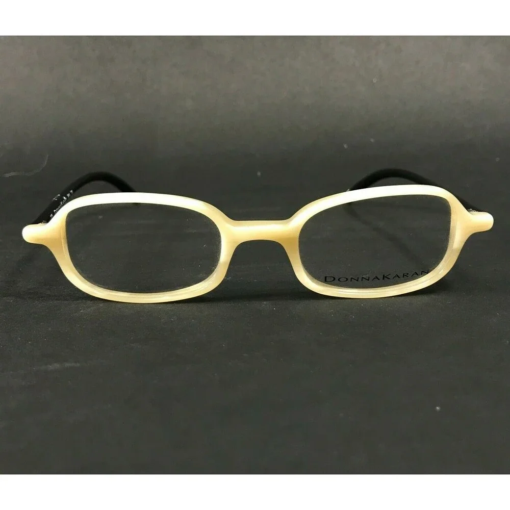 Donna Karan 8814 729 Eyeglasses Frames Ivory Black Rectangular 42-20-135